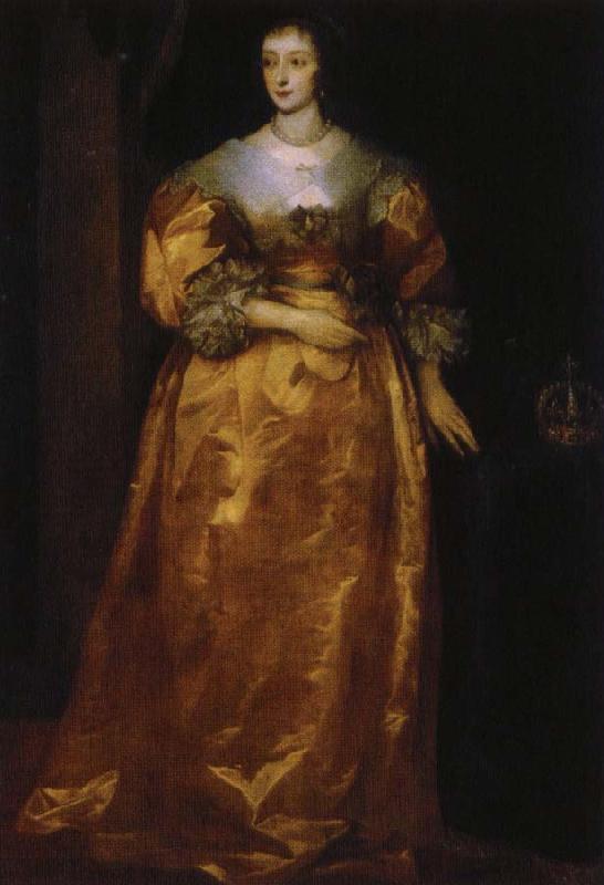anthonis van dyck henrietta av frankrike, englands drottning Sweden oil painting art